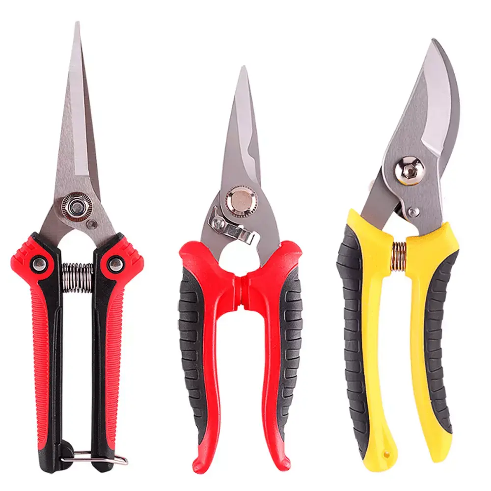 3PCS Gardening Pruning Scissors Set Branch Cutter and Tree Trimmers