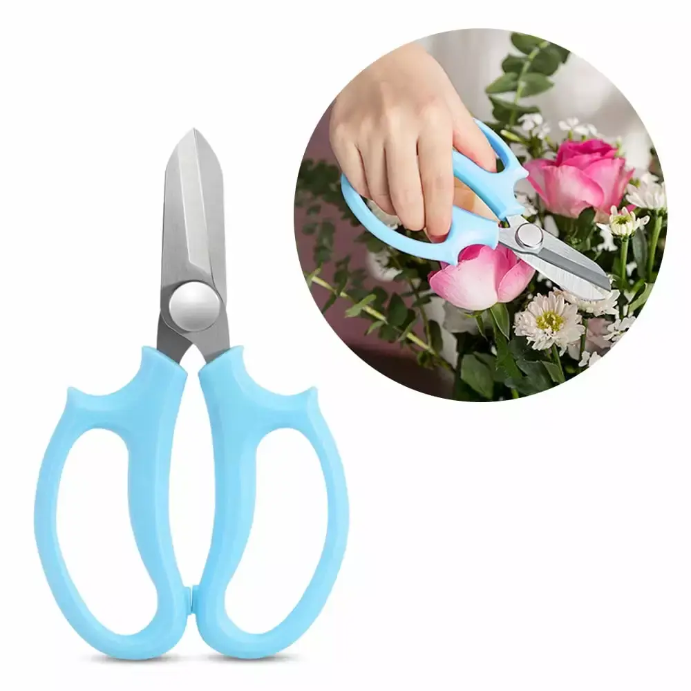 Flower Scissors 10 Piece Stainless Steel Floral Shears All Purpose Plant Scissors Handle 10pcs