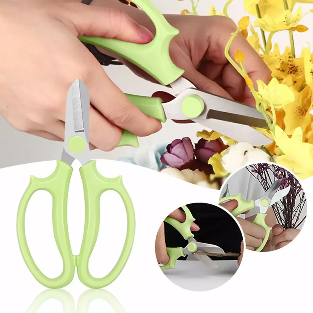 KFIWSZC Garden Flower Scissors - Thickened Stainless Steel Strong Trimmer Flowers Branches and Leaves One