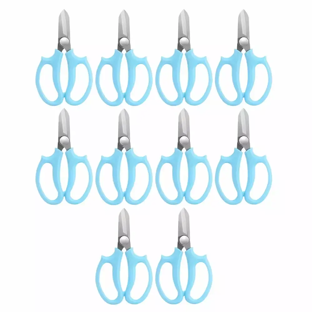 10 Piece All Purpose Flower Scissors Stainless Steel Plant Shears Floral Trimming 10pcs