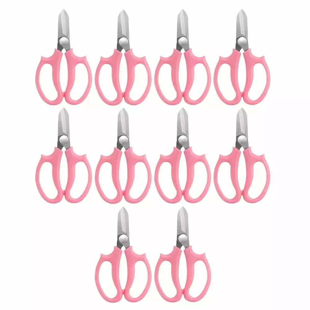 10 Piece Stainless Steel Floral Shears Plant Scissors All Purpose Shears Handle 10pcs