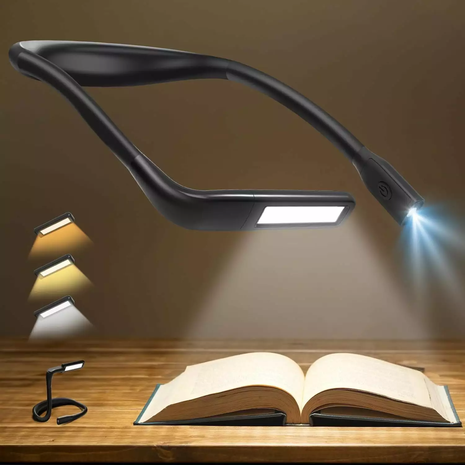 Arsvit Rechargeable Reading Lights Books Bed Neck Lamp Night Reading Arsvita