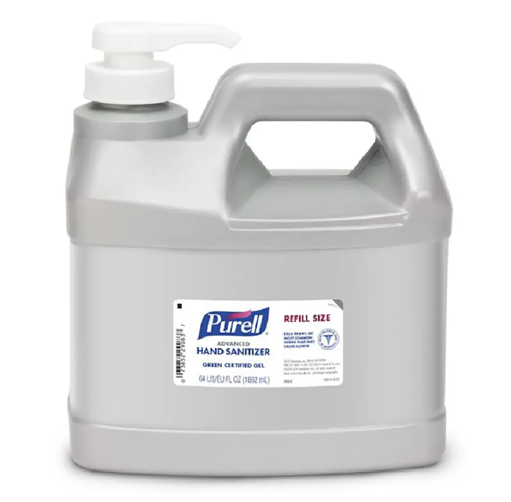 Purell 9684-04 Advanced Hand Sanitizer Unscented Gel 64 oz Refill Size