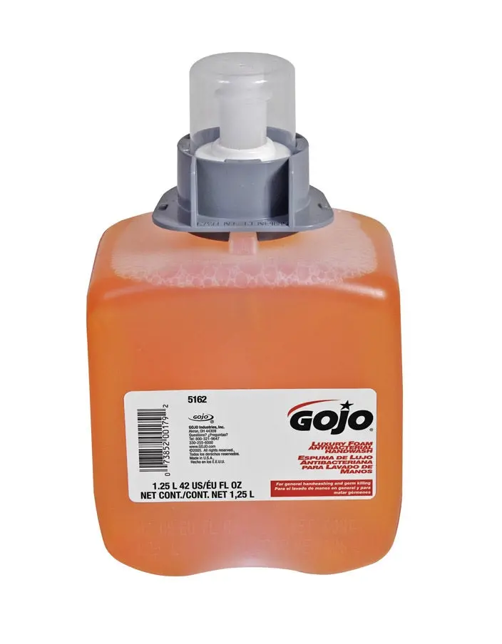 Go-Jo 5162-03 Luxury Antibacterial Foam Soap Refill 42 Oz Hand Hygiene