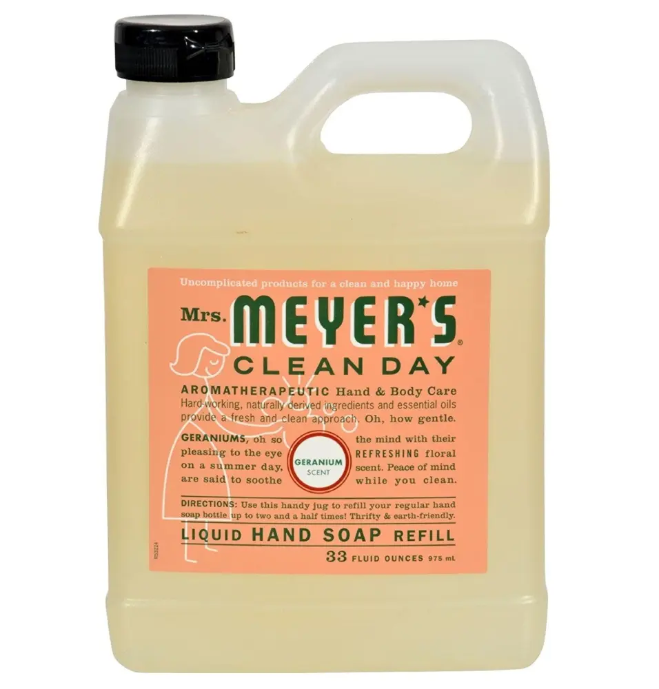 Mrs. Meyer's Liquid Hand Soap Refill Geranium Scent 33 Oz Eco-Friendly
