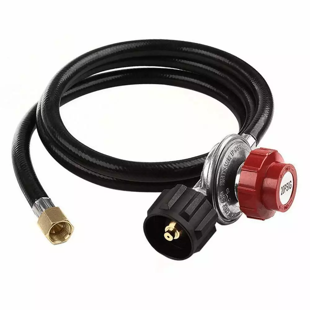 5FT 20PSI Propane Regulator Hose Fire Pit and Grill Tool Sets Replacement Part Grill Zone