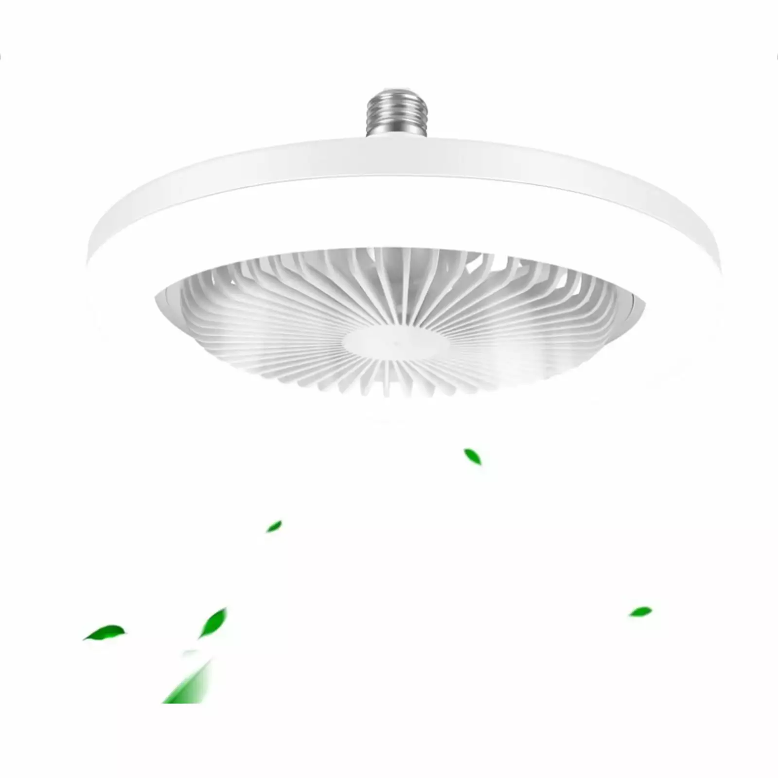 Fnyoxu 10 Inch White LED Ceiling Fan Remote Control Bedroom Bathroom Kitchen Living Room