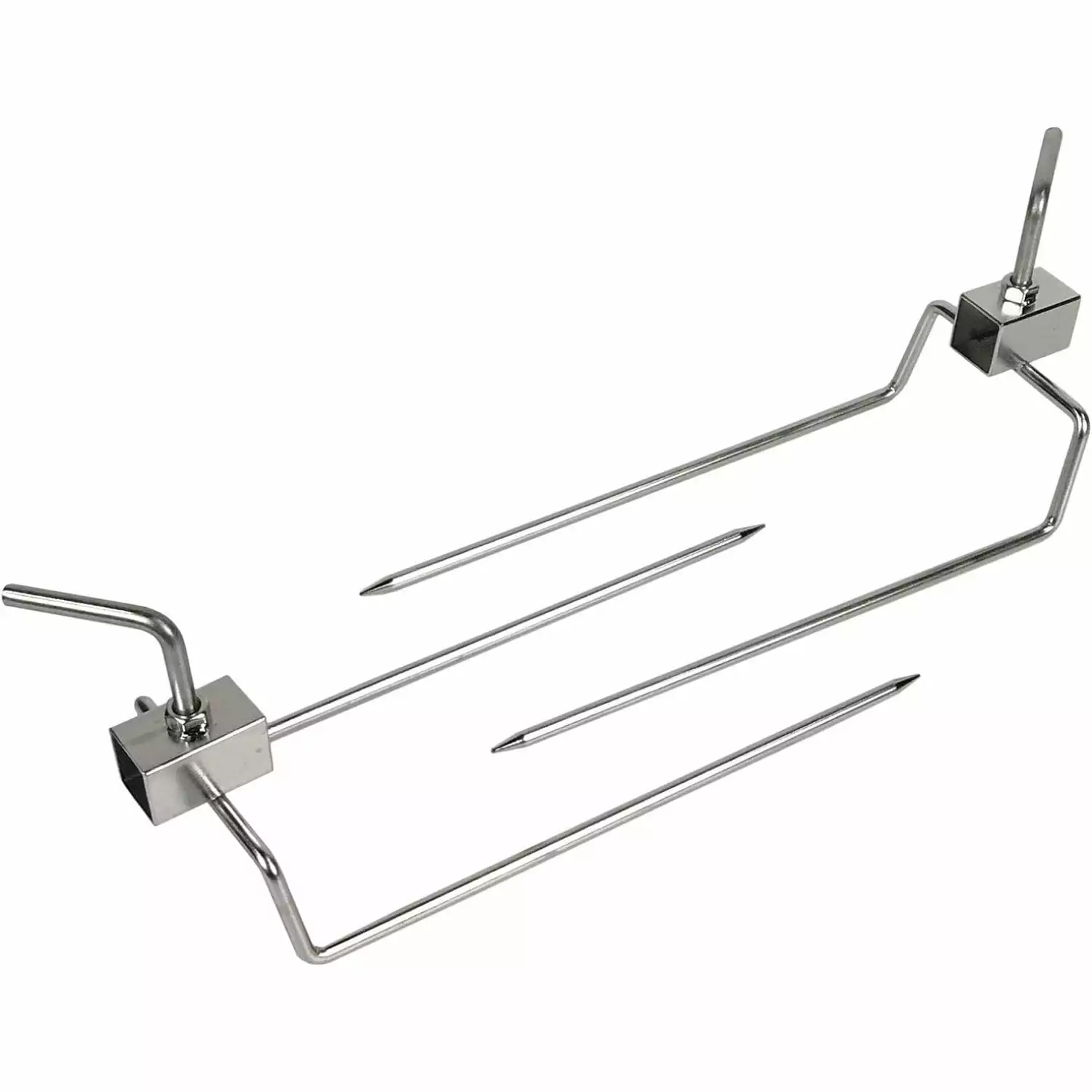 Commercial Bargains Pair Rotisserie Forks 3/4 Square Spit Rod Shoulder CMS