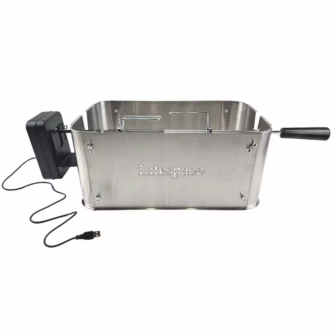 Lifespace Go-Anywhere Travel-friendly Grill Rotisserie Riser Extension Kit lifespaceint