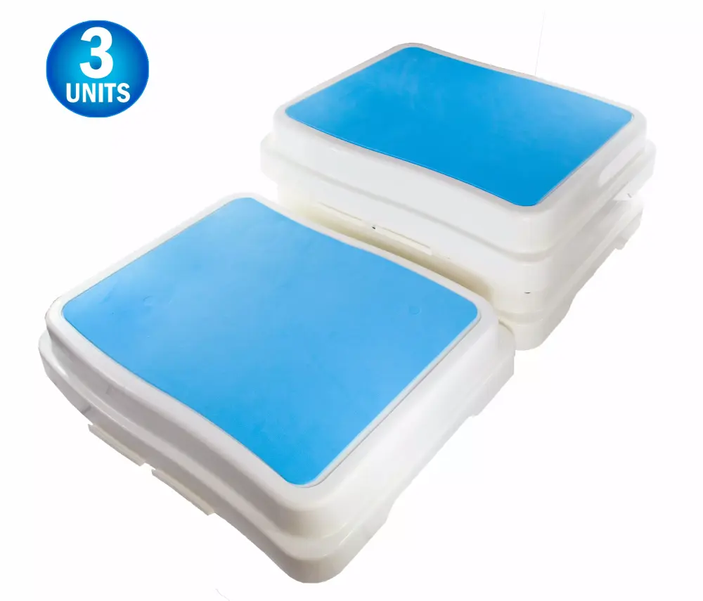 3-Pack Stackable Bathtub Step - Slip Resistant Elevated Platform Elderly & Handicap 5 Star Super Deals