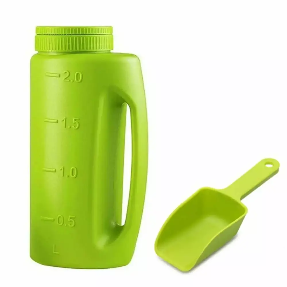 Melt Salt Spreader Handheld Shaker Shovel Lawn Seed Salt Ice Melt Calcium Shaker