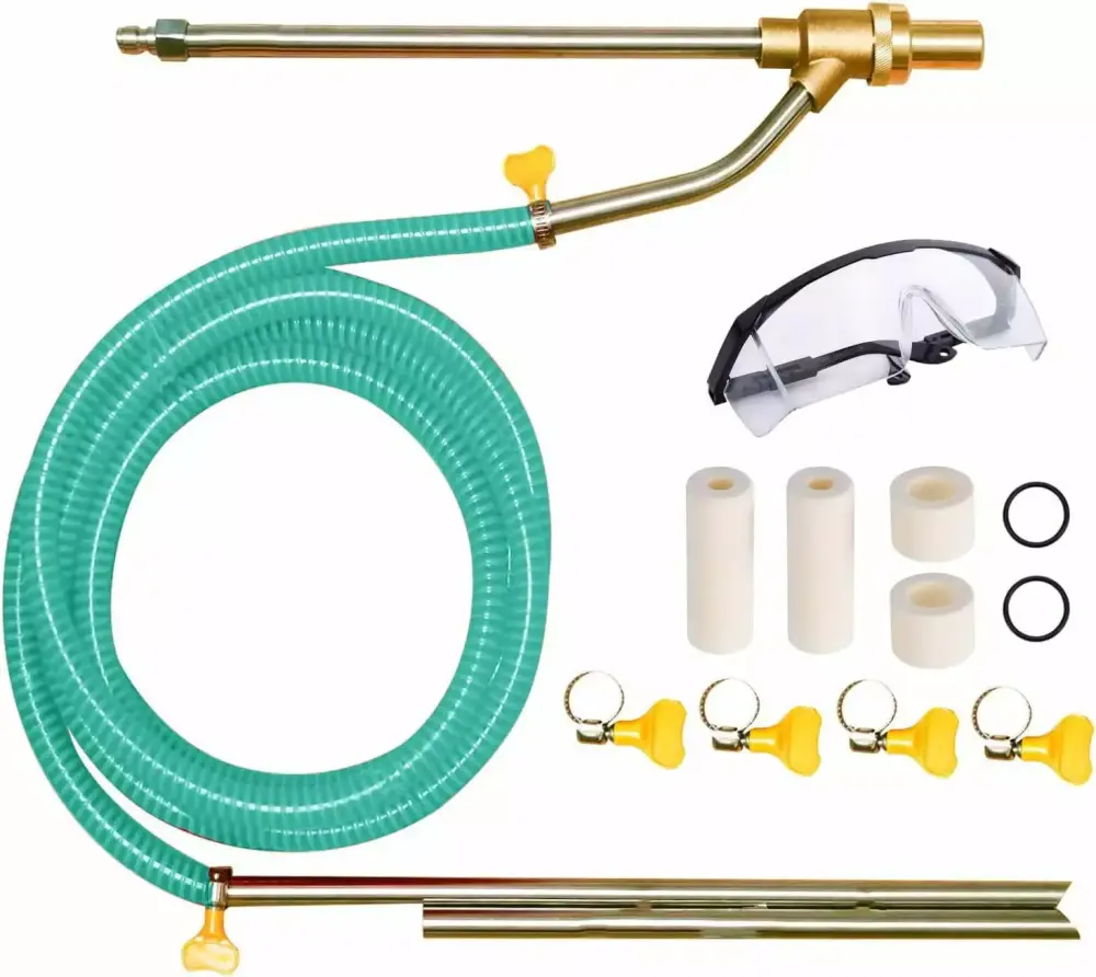 Pressure Washer Sandblasting Kit Replacement Nozzle Tips and Safety Glasses 5000 PSI Quick Disconnect