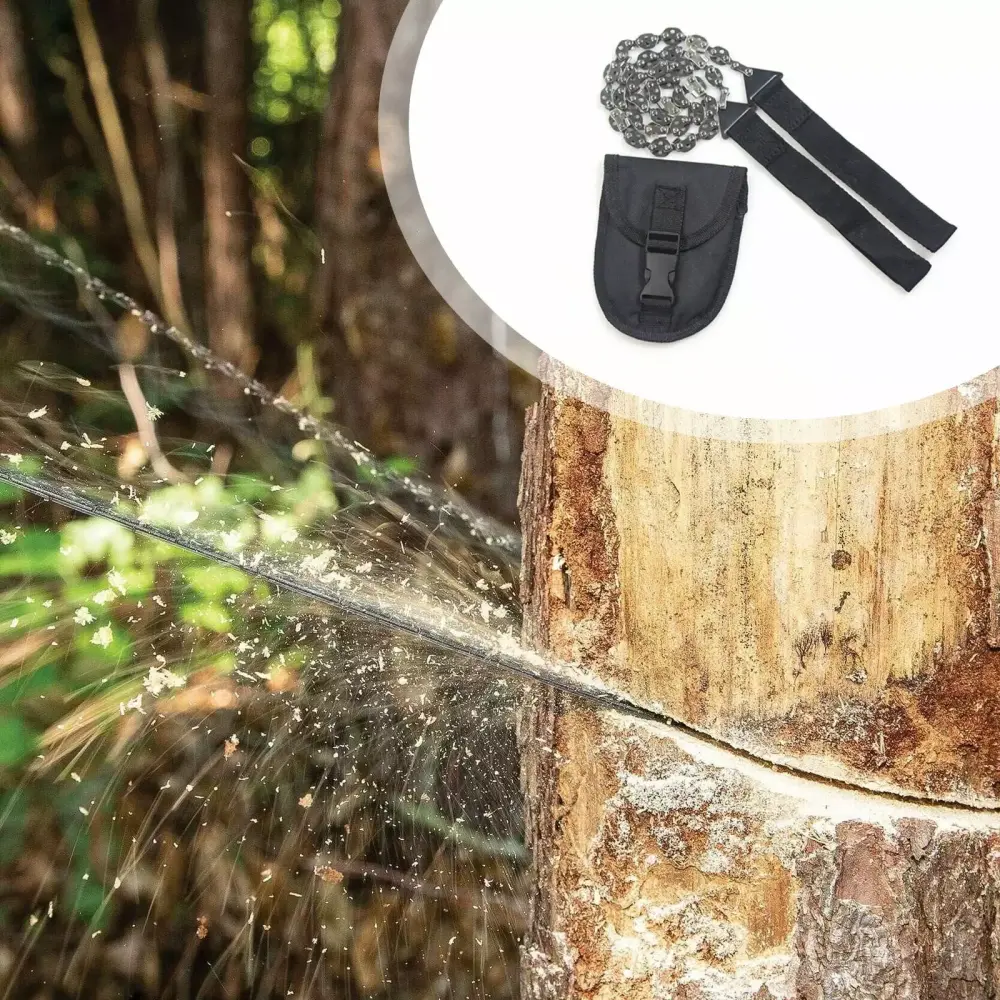 WYBXZ Msyuusr Pocket Chainsaw 25.6 Inch Survival Saw Handles Camping