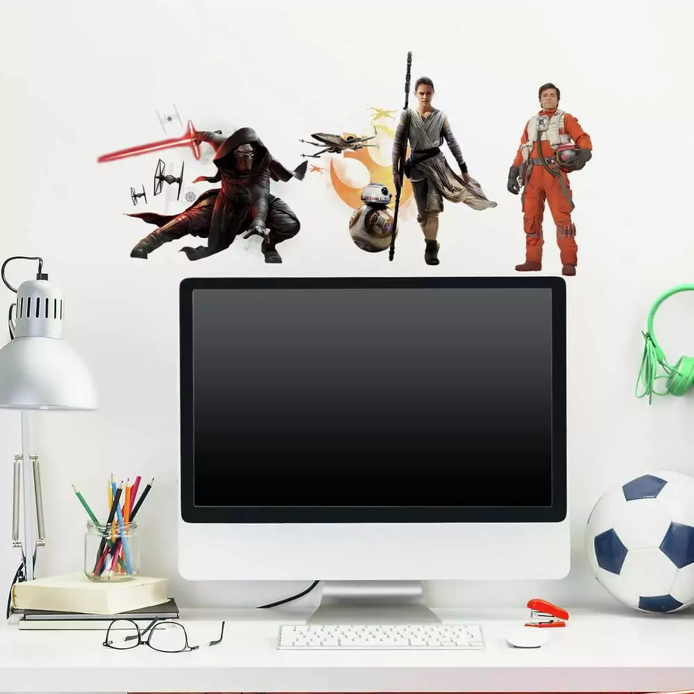 Star Wars Force Awakens Peel and Stick Wall Decals Fans Room Decor RoomMates