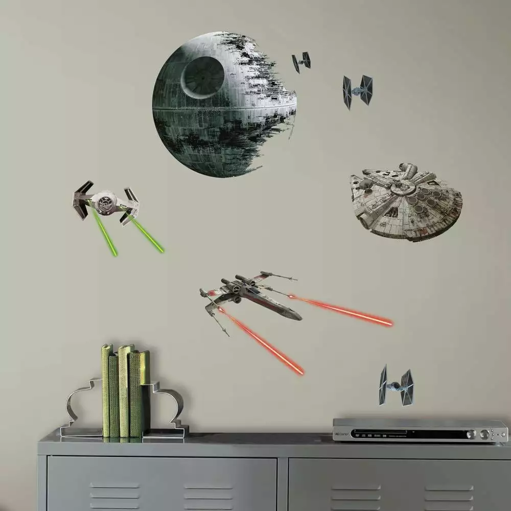Star Wars Timeless Ships Peel and Stick Wall Decals Bedroom and Living Room RoomMates