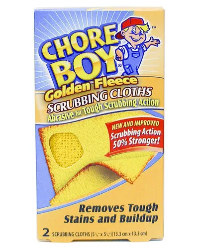 Chore Boy 10811435002173 Golden Fleece Scouring Cloths 5-1/4 X 5-1/4