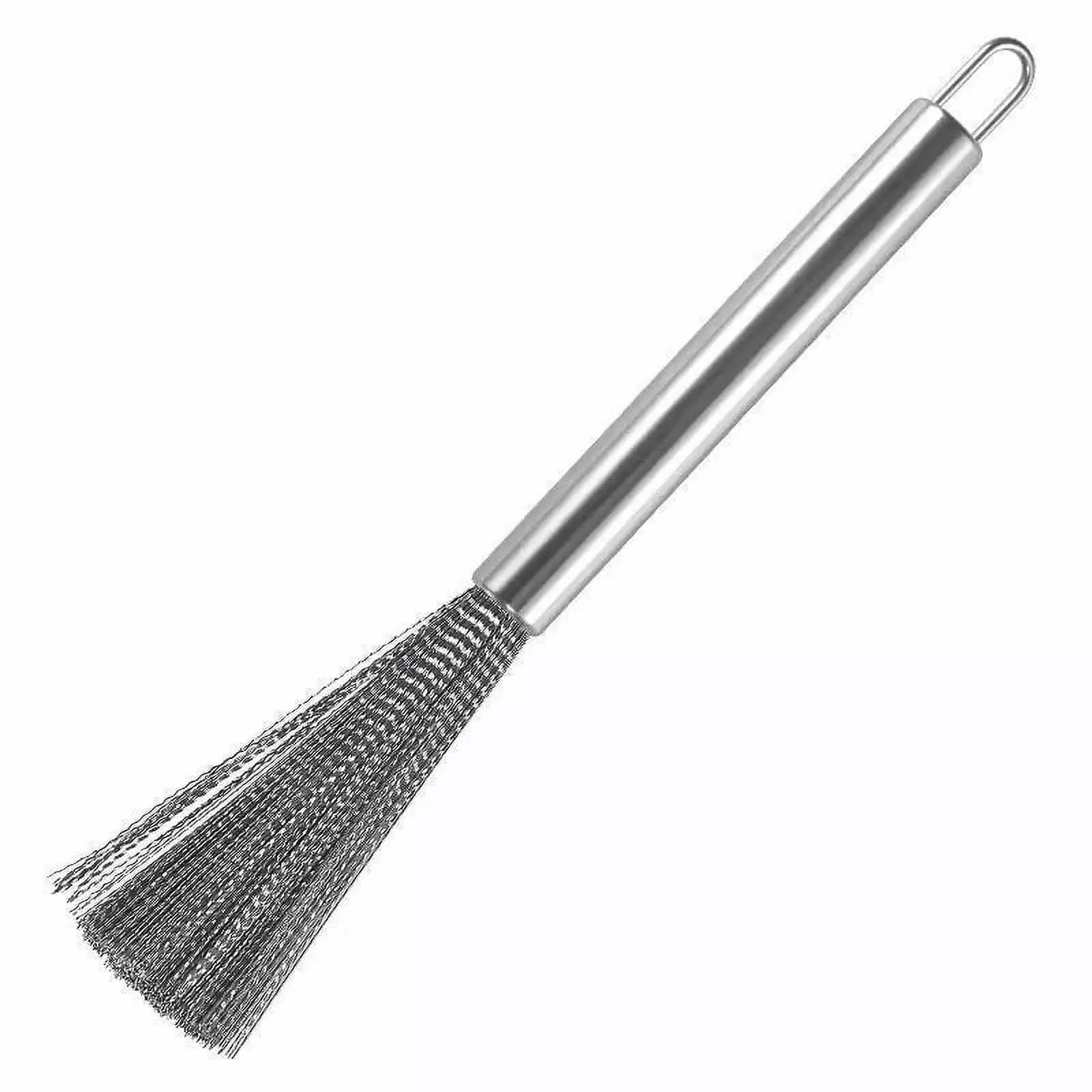 CofeeMO Cookware Scrubber Brush 304 Stainless Steel Long-Handled Pot BBQ Brush