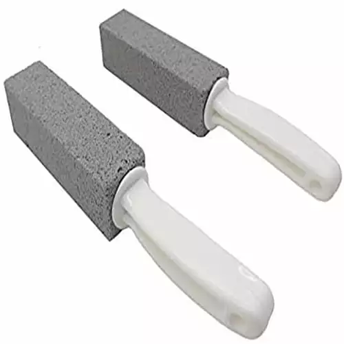 4 Pack Pumice Cleaning Stone Handle Toilet Bowl Ring Remover and Grill Griddle Cleaner Levamdar
