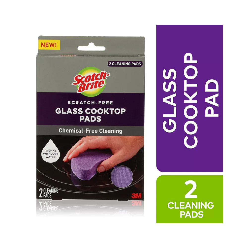 Scotch-Brite 953-CT-P Glass Cooktop Cleaning Pad Purple Non-Scratch Scrubber