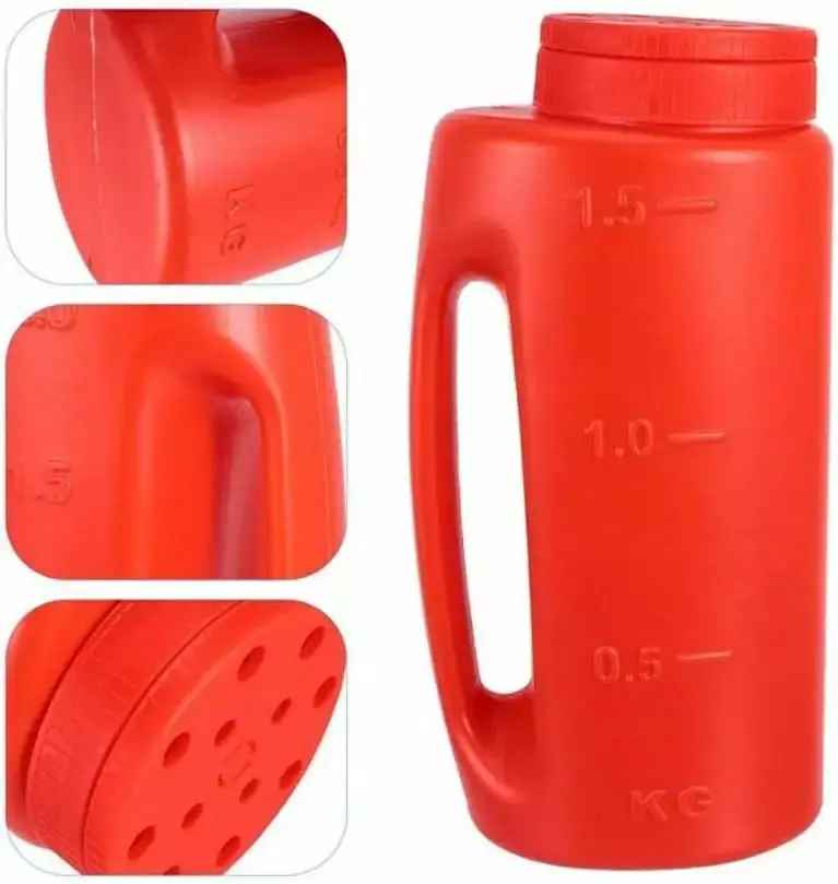 Hand Held Spreader Shovel Changeable Dial Multi-Purpose Fertilizer Salt and Seed Dispensing