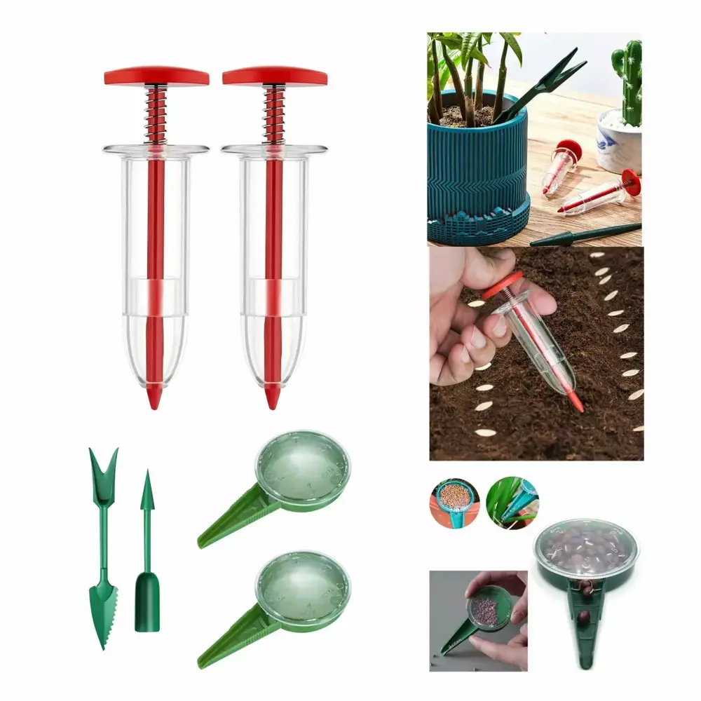 Handheld Seeder Dispenser Mini Garden Planter Starter Tool Horticultural Seeding