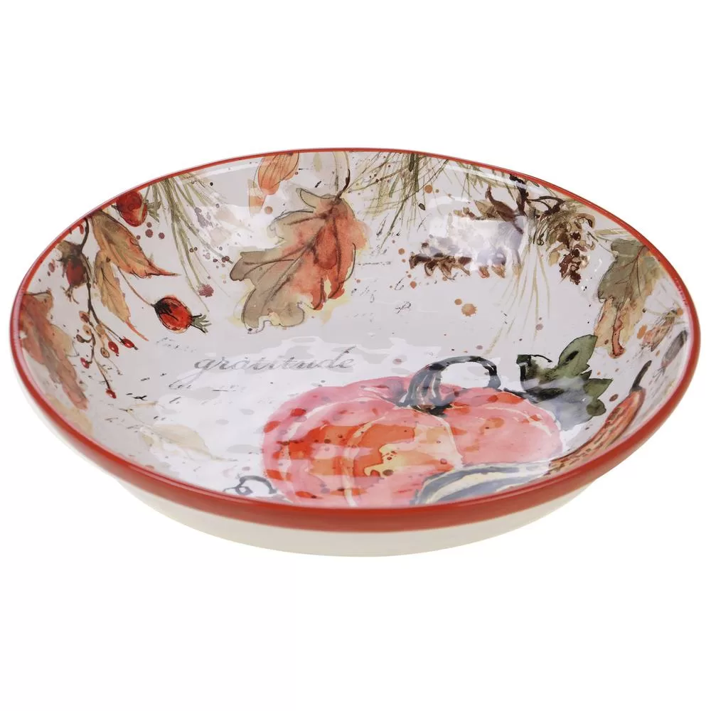 Certified International Harvest Splash Multi-Colored 13.25 . Serving/Pasta Bowl Seasonal Dining