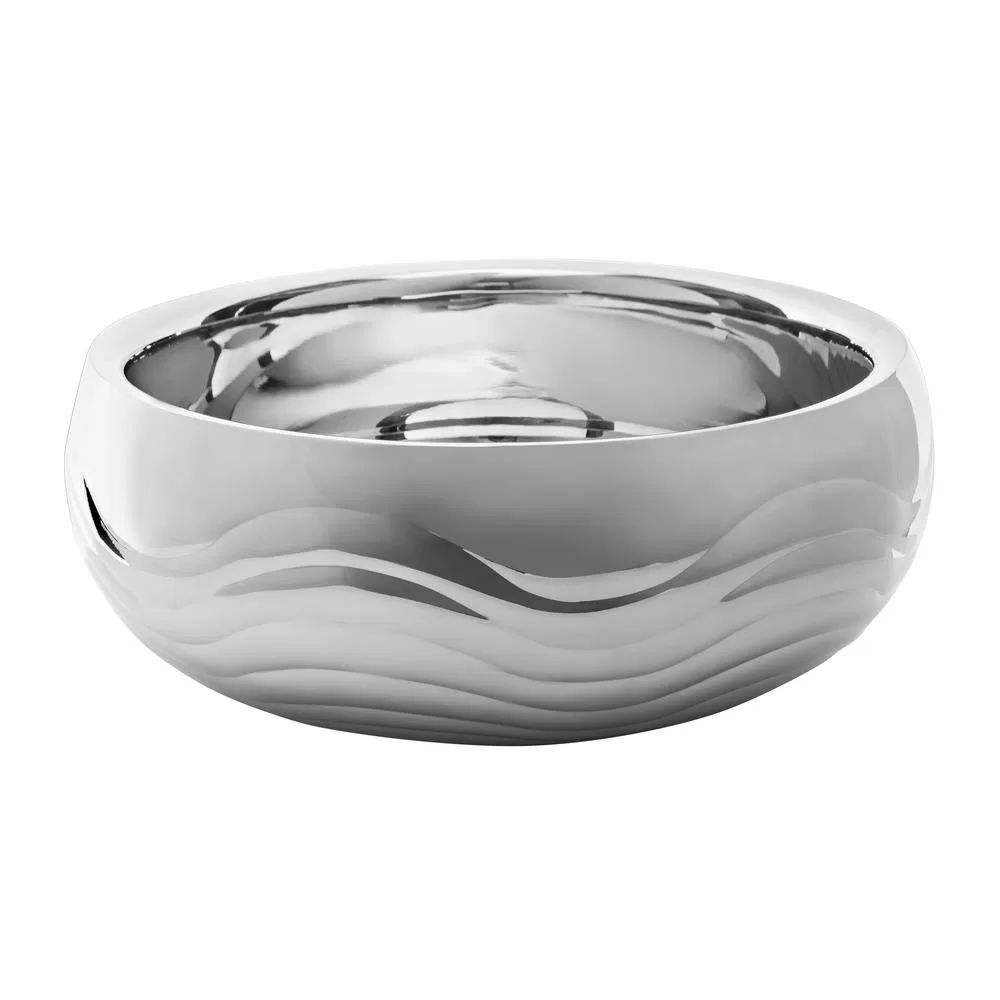 Elegance 11 . Stainless Steel Doublewall Ripple Design Bowl