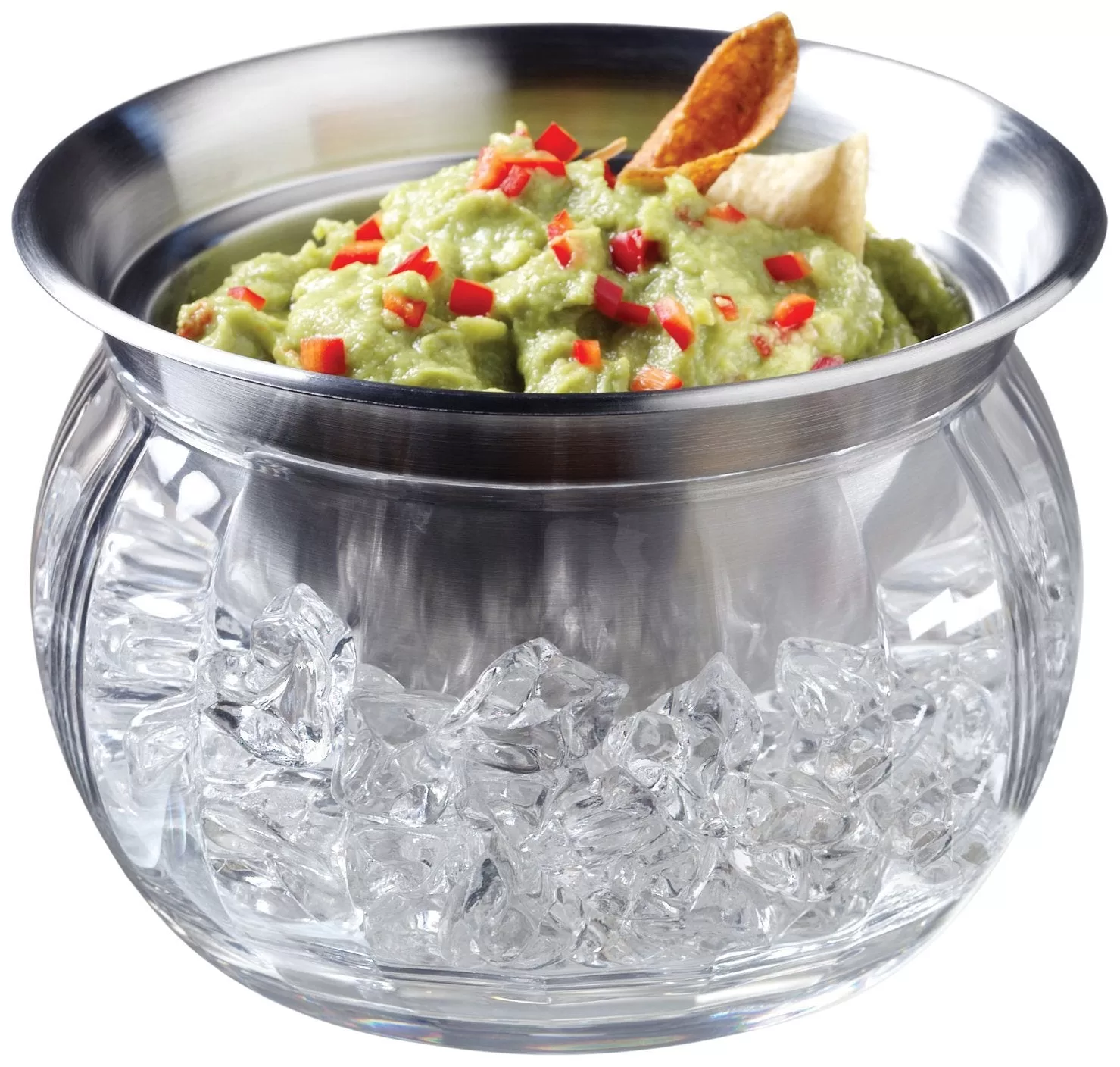 Prodyne IC-6 Stainless Steel Bowl And Dip Cup On Ice 22 Oz
