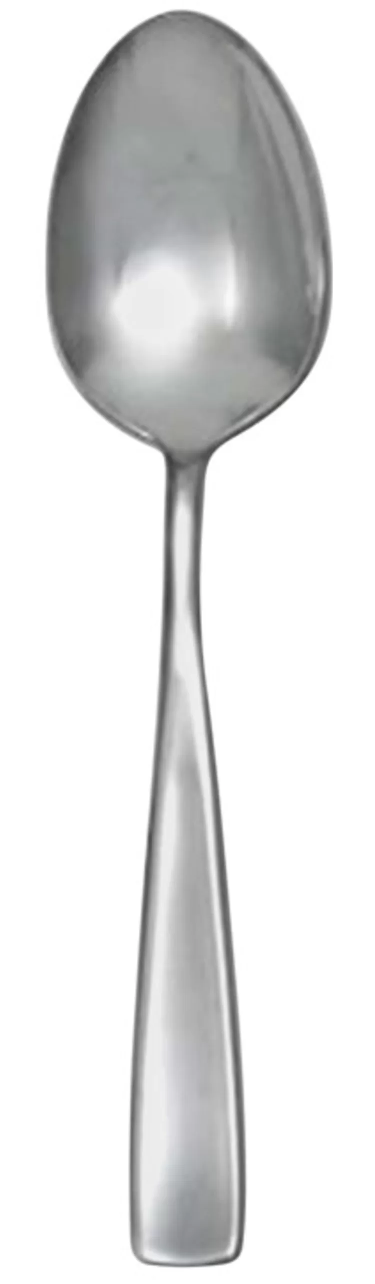 Towle Living Basic Square Pattern Serving Spoon Silver Stainless Steel