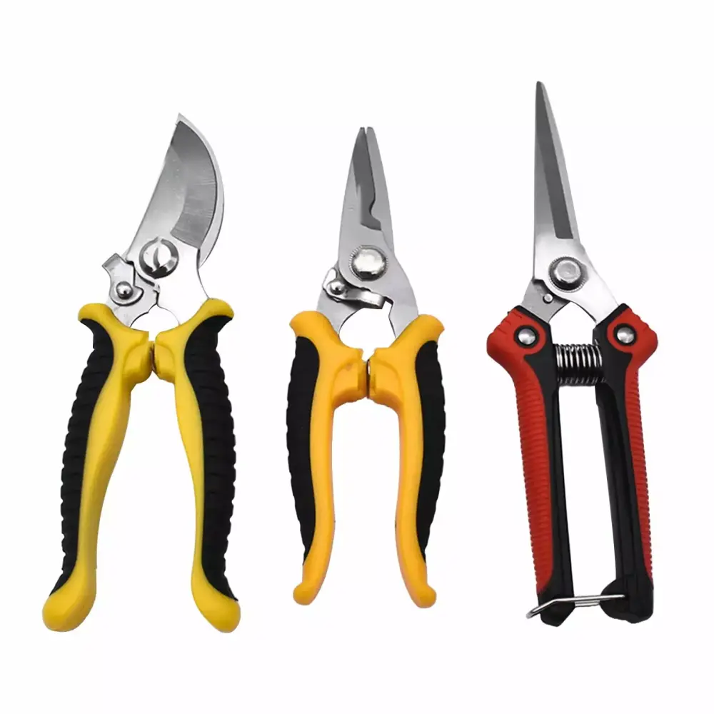 Plertrvy 3-Piece Garden Shears Set - Elbow Thick Branch Shears and Pointed Flower Branch Shears - Pruning Shears Gardening...