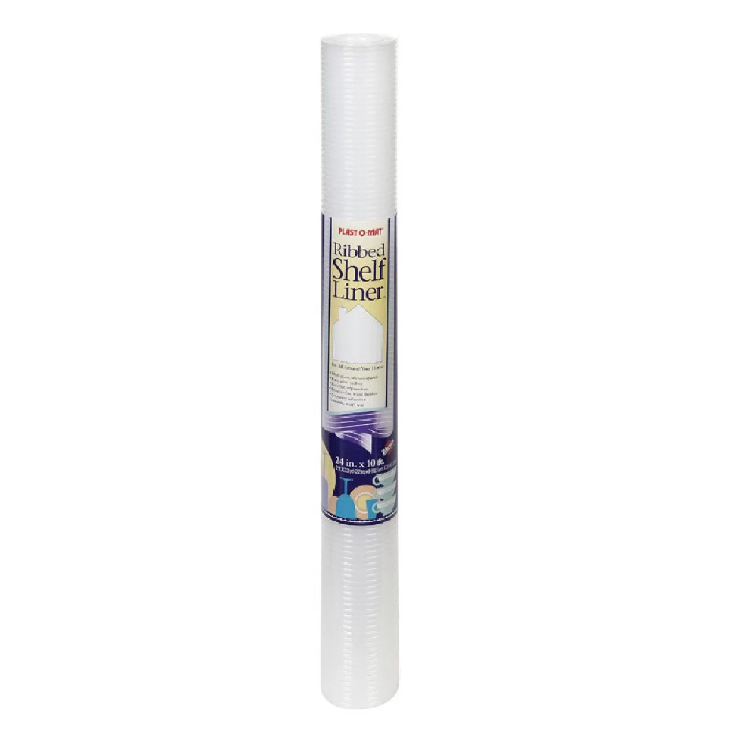 Warp's PM210-C Ribbed Shelf Liner - Clear 24 x 10' Non-Slip Protection