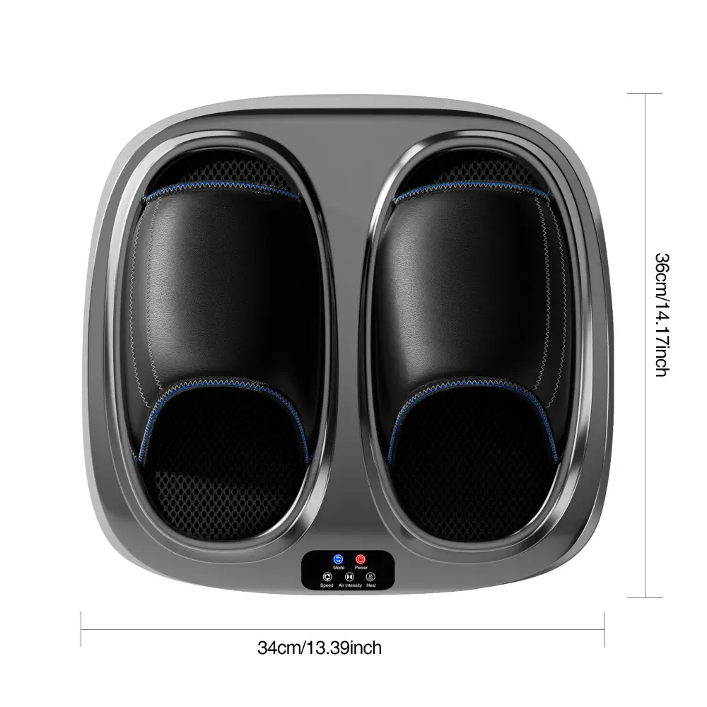 Shiatsu Foot Massager Heat And Deep Kneading Therapy Air Compression homemassa