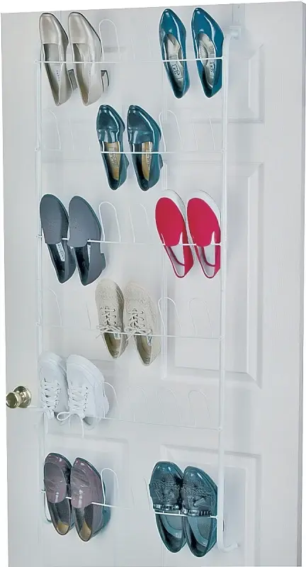 Wardrobe Garment ClosetMaid 804000 Shoe Rack, 22-5/8 W, 5 H, Hardened, White