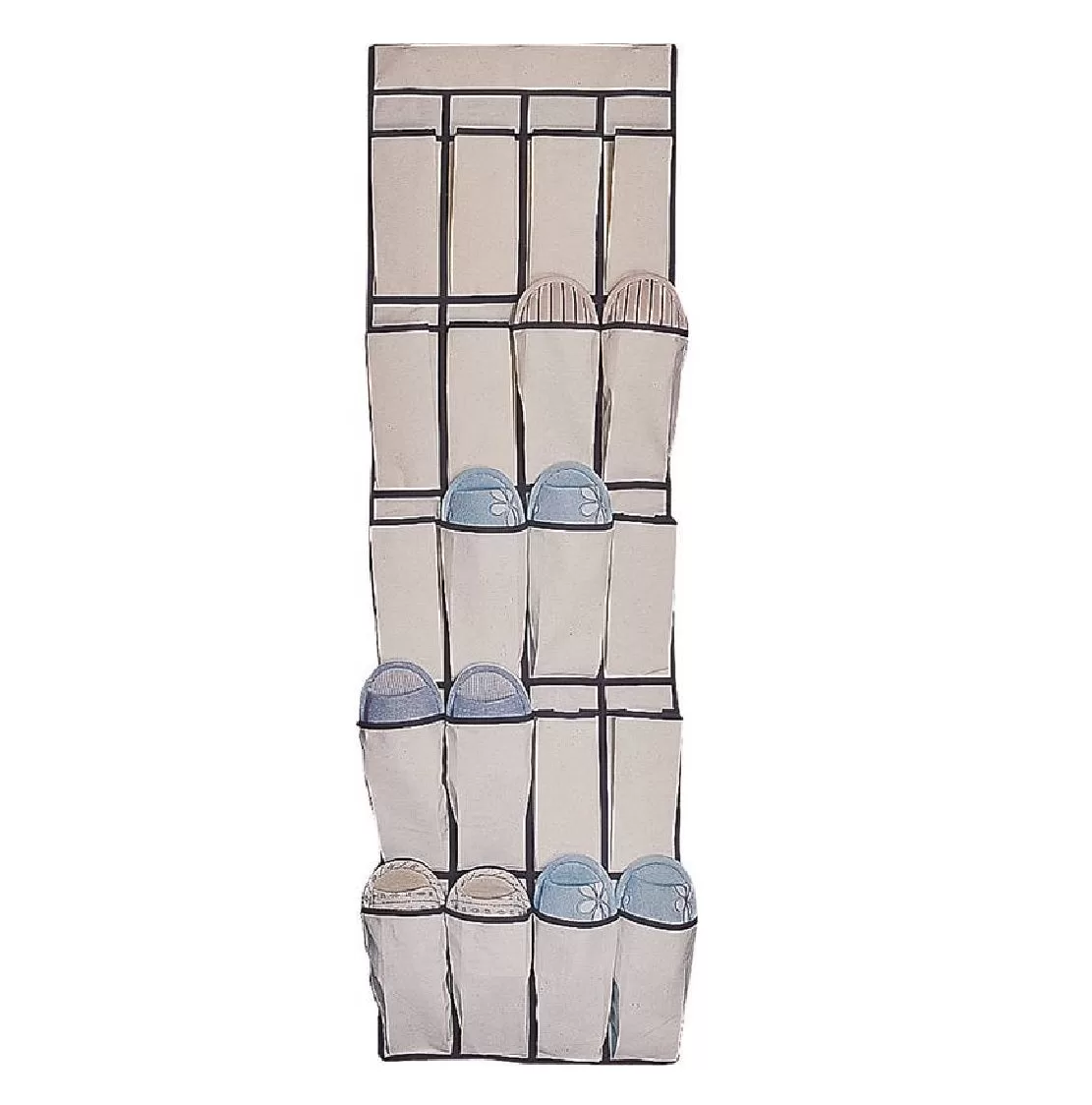 Simple Spaces CO4J6JF5000-3L 20 Pocket Canvas Shoe Organizer