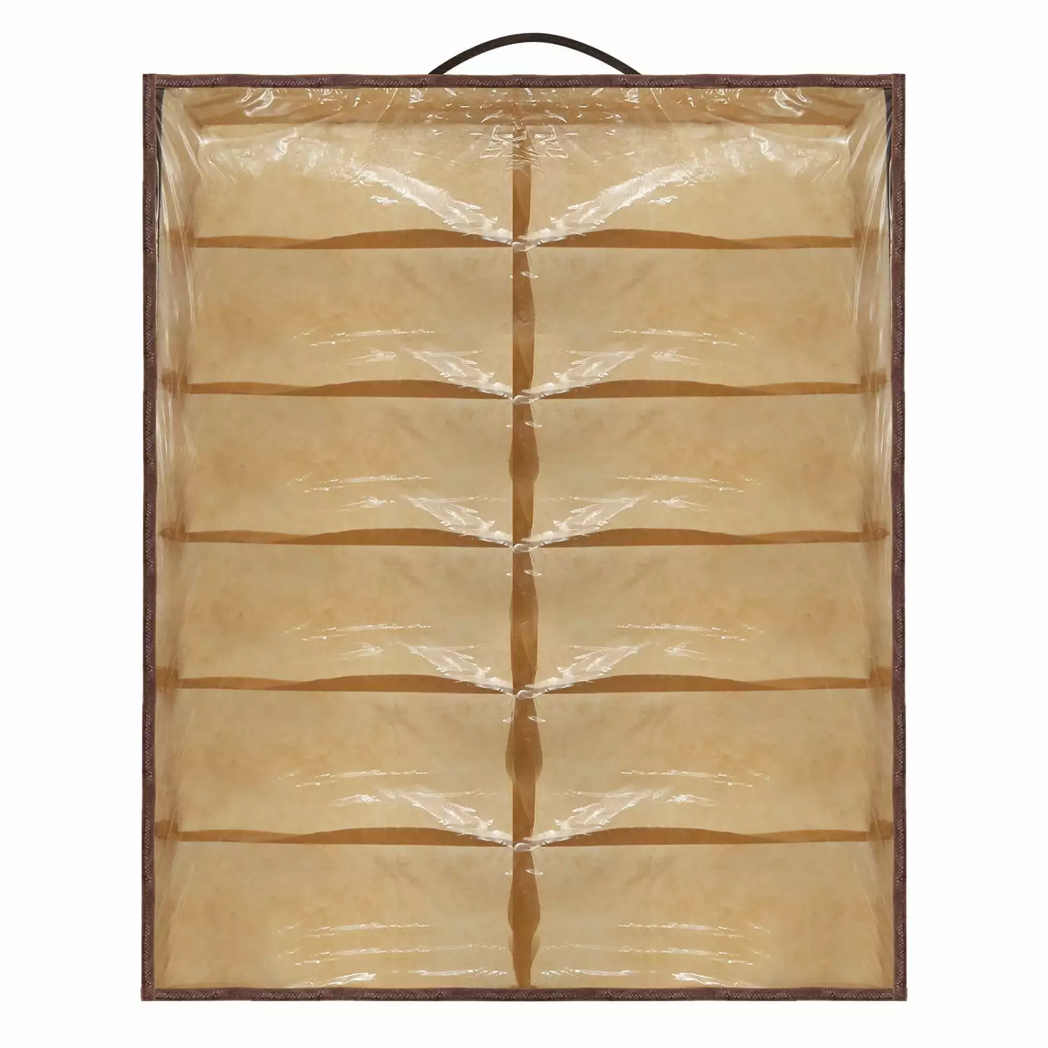 iMountek 12 Cells Under Bed Shoes Arranger Container Box Clear Cover