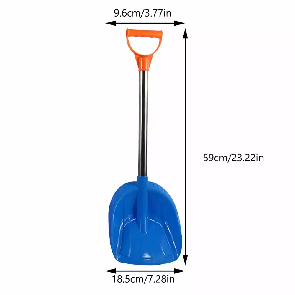 Mortilo Winter Sports Children's Snow Shovel Beach Shovel Stainless Steel Handle Blue One
