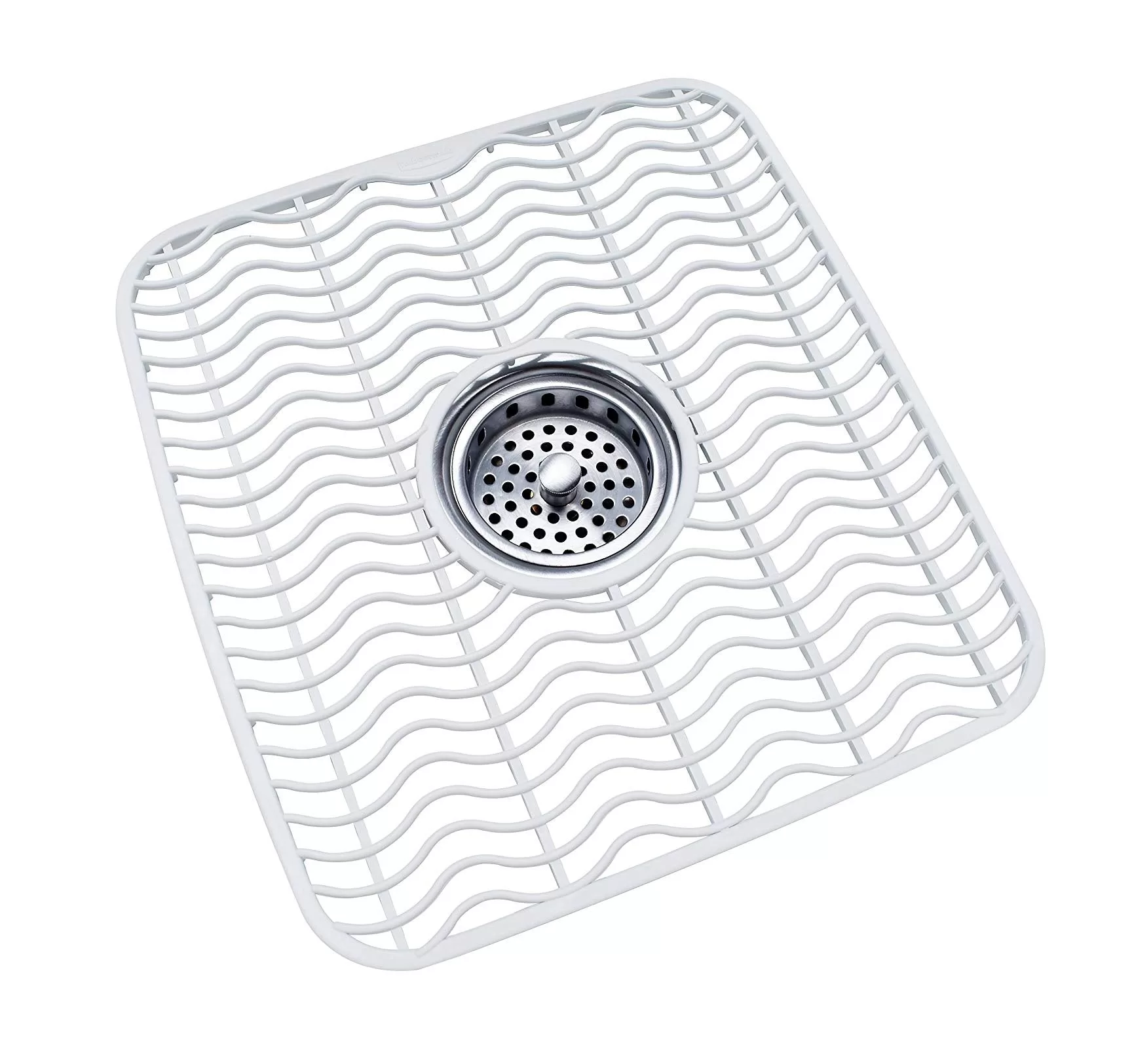 Rubbermaid 1939409 Sink Protector Mat 12-1/2 x 11-1/2 White Non-Slip