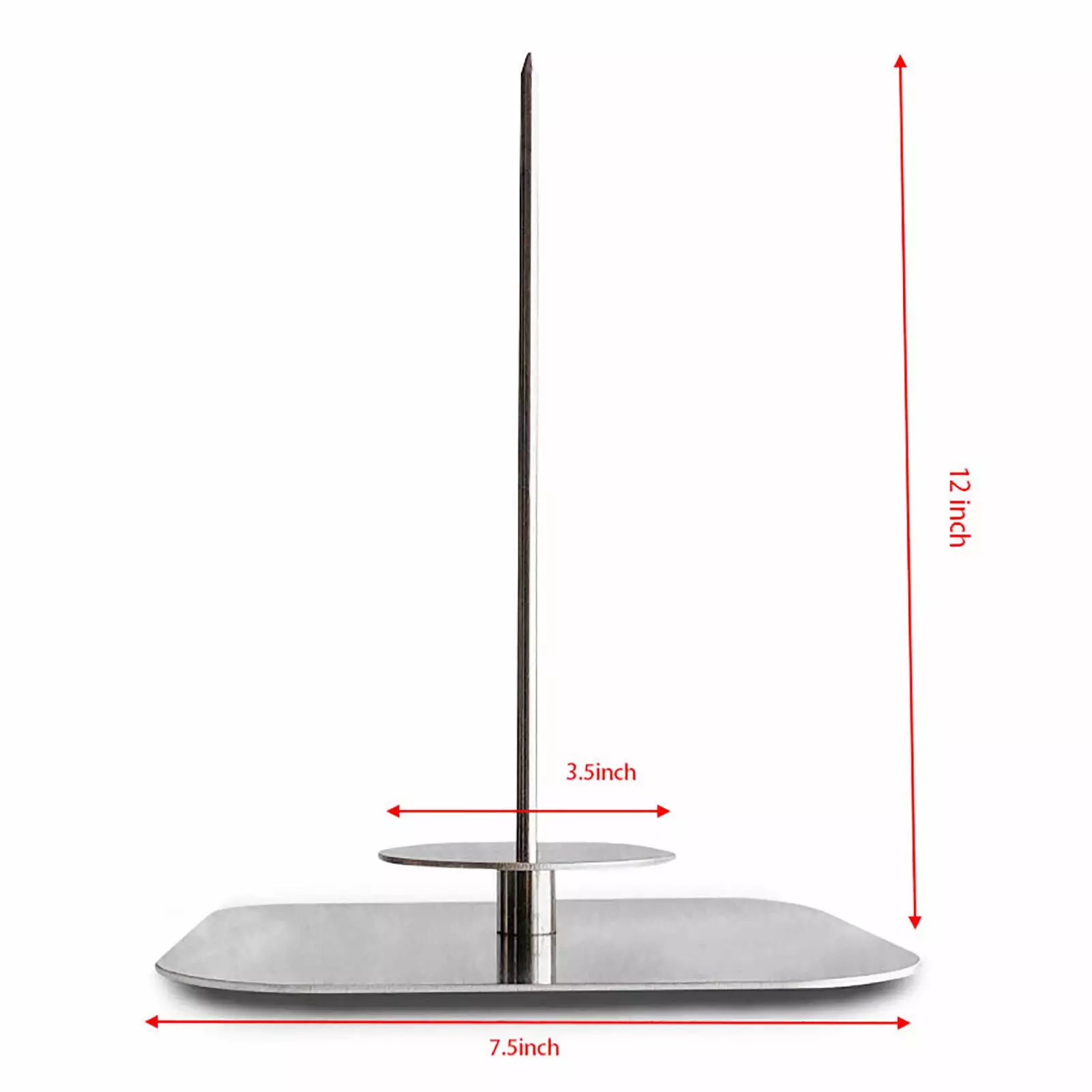 2024 Vertical Skewer Barbecue Grill - Stainless Steel Grilling Rack Meat Steak Whole Chicken Sausage zhenyamingshangmao