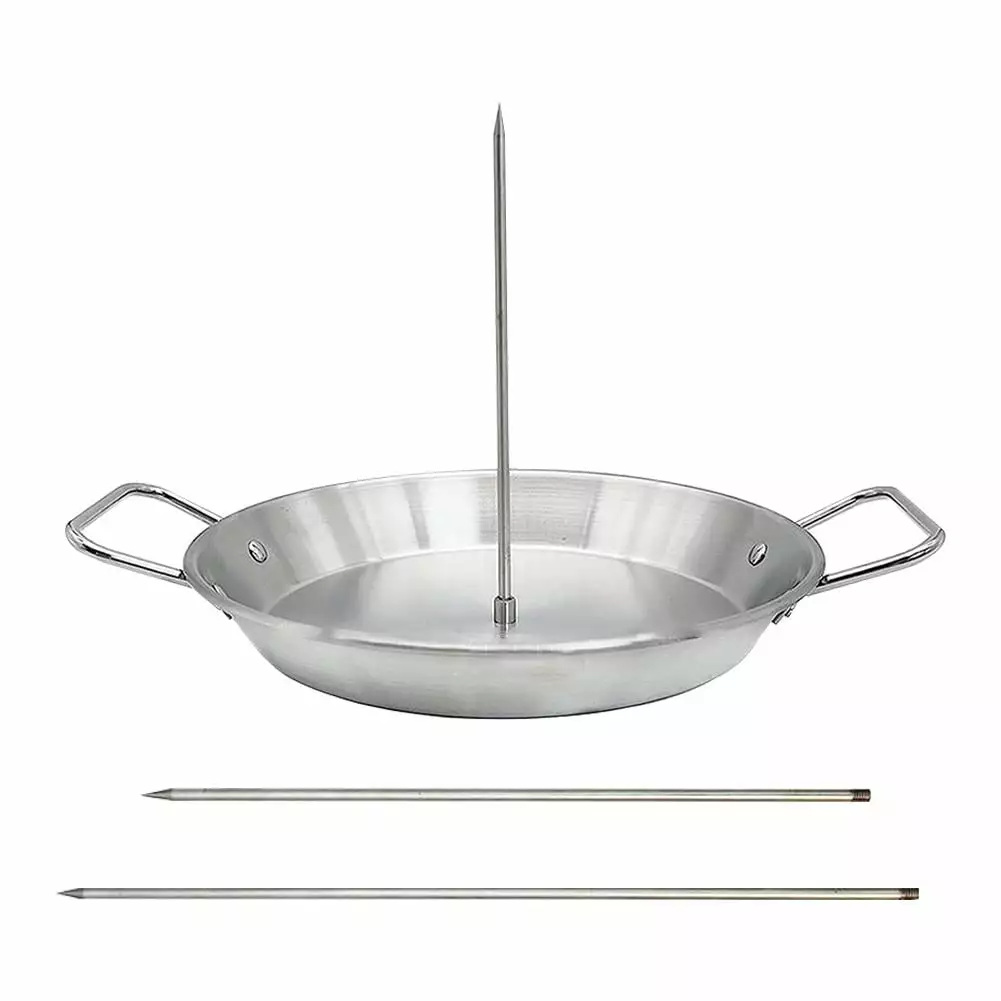 RUOYING Stainless Steel Vertical Skewer Stand 3 Removable Spikes Tacos Al Pastor