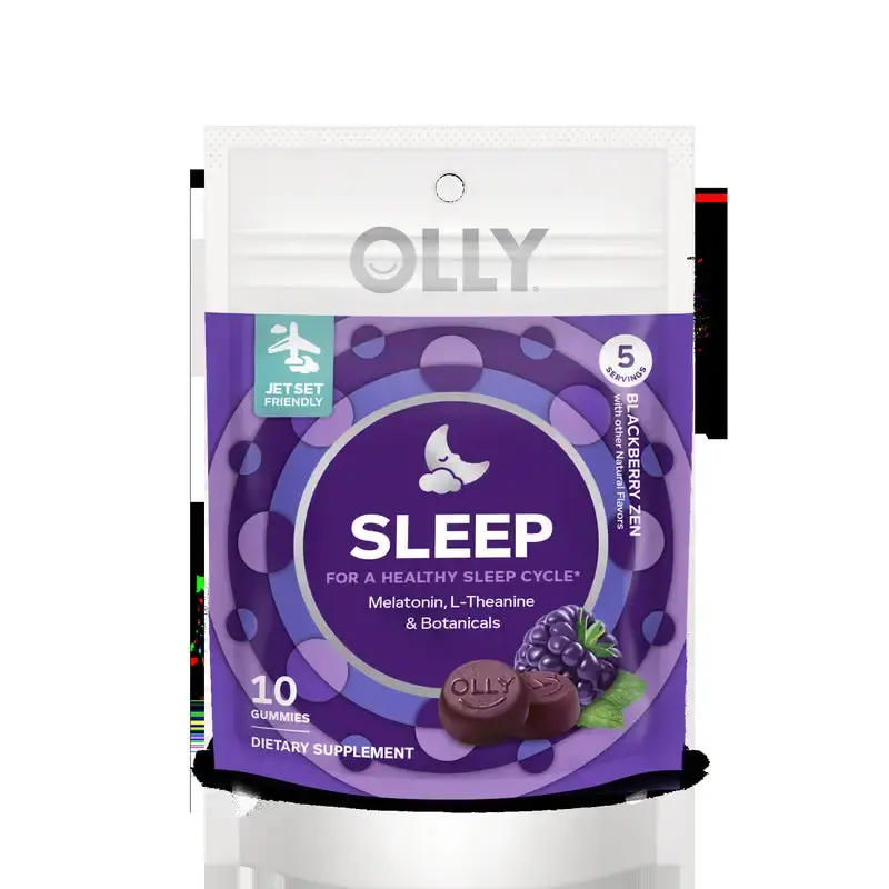 Olly Purple Blackberry Zen Sleep Gummies 10 Count Pack 24 Better Sleep