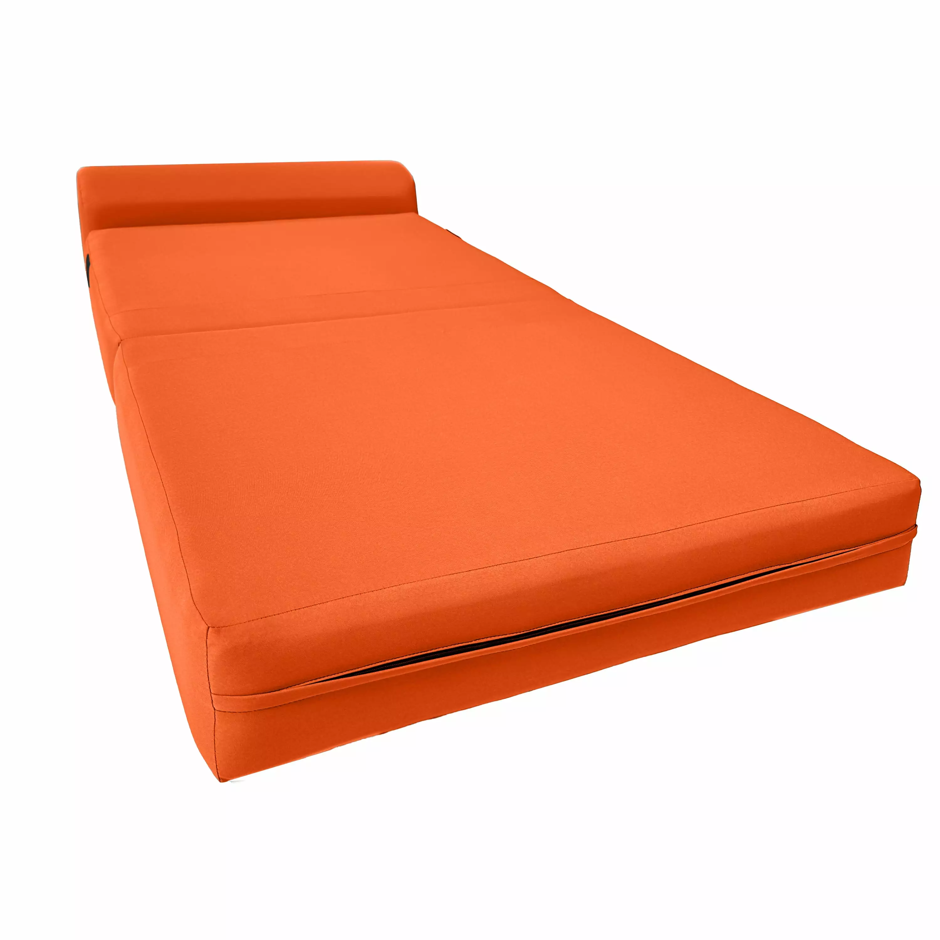 Orange Sleeper Chair Folding Foam Bed - Travel-Friendly Studio Sofa Guest Bed 6 x 32 x 70 Amfuton