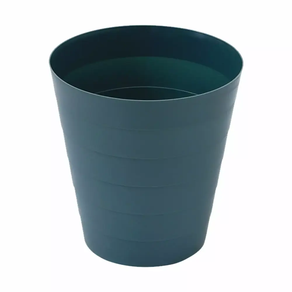 Hinati Clearance Round Plastic Small Trash Can Waste Bin 6L Garbage Container
