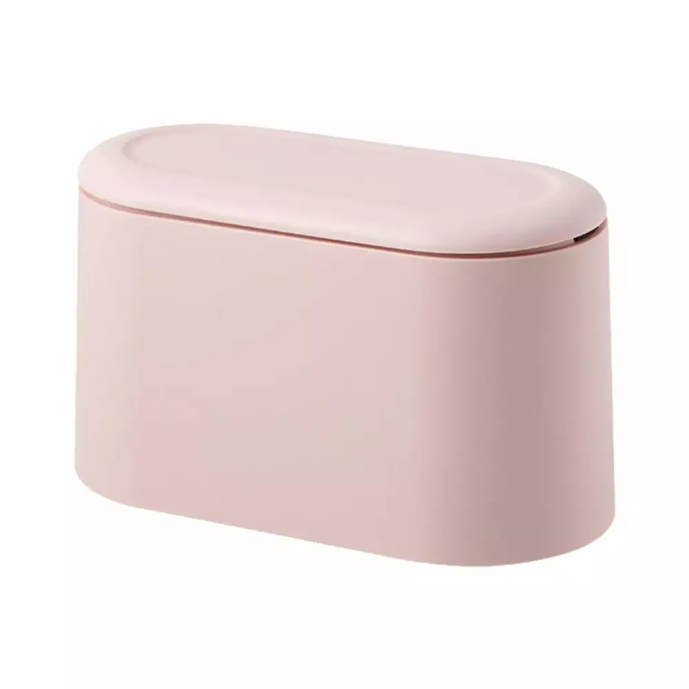 Mini Desktop Waste Bin Lid Small Office Countertop Tiny Garbage Can