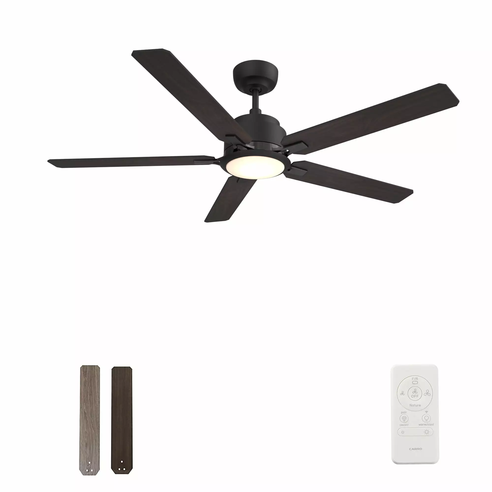 56 Inch Ceiling Fan Remote and Lights Smart Indoor Use Smaair