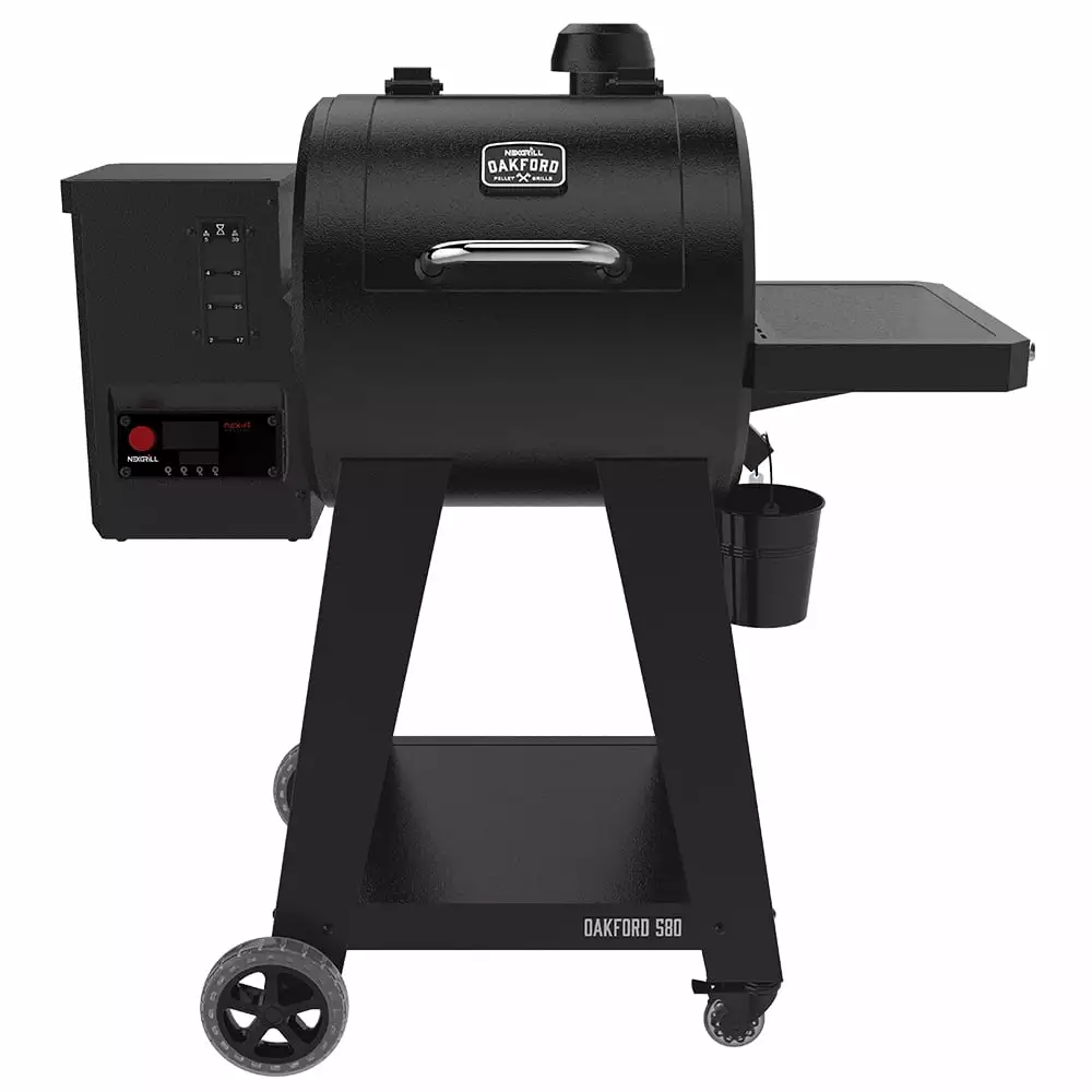 Oakford Luxury 20 WiFi Wood Pellet Grill Side Shelf and Bluetooth Nexgrill