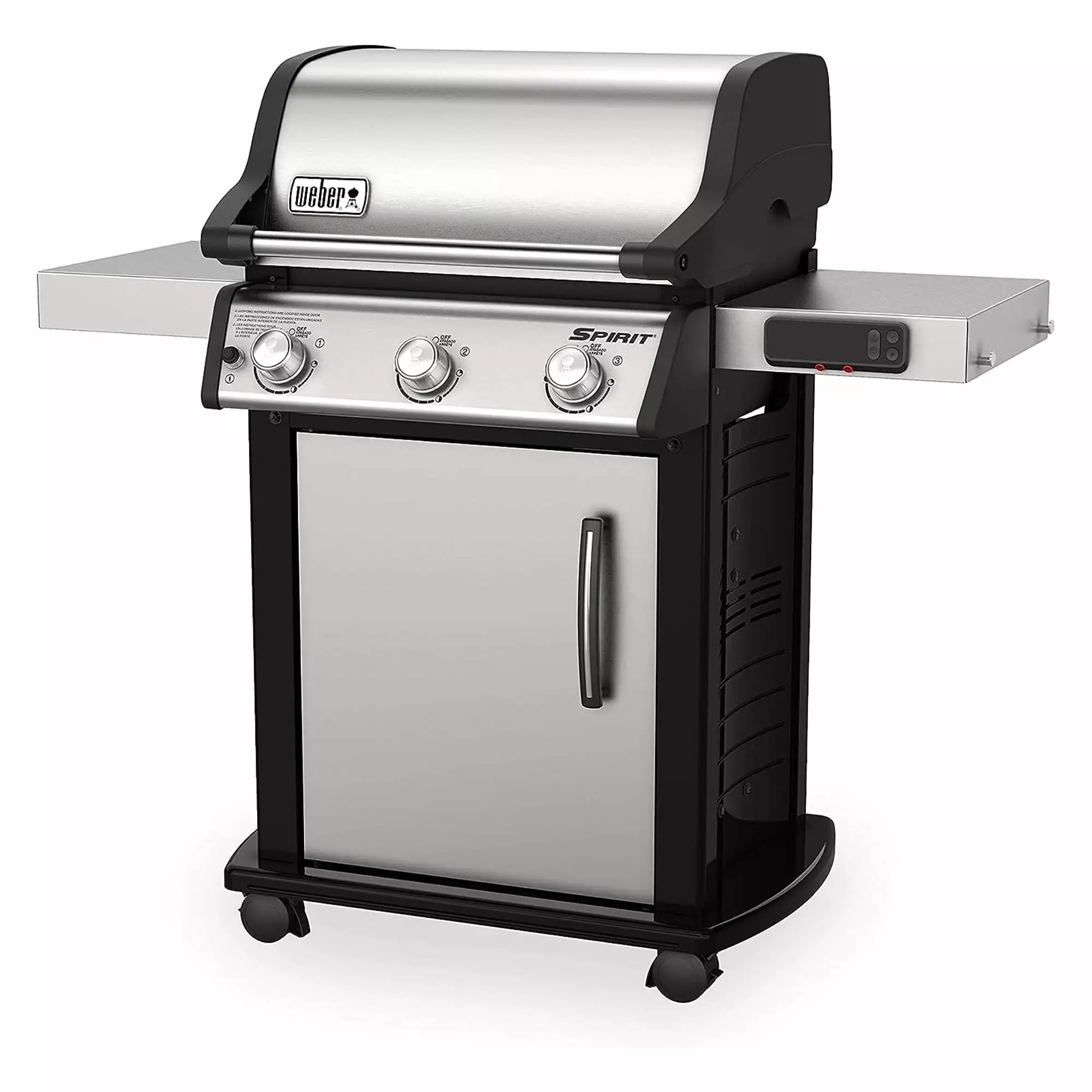 Weber Spirit SX-315 Stainless Steel 3 Burner Liquid Propane Gas Intelligent Grill Smart Features