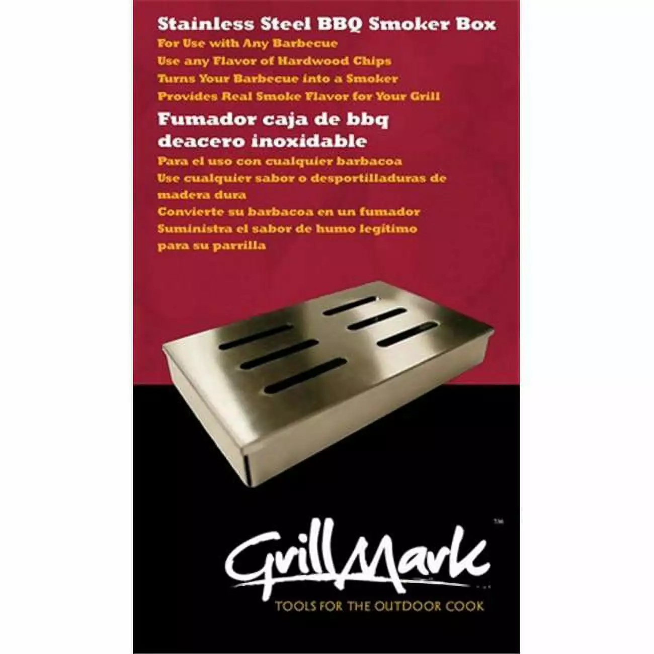 Grill Mark 00185A BBQ Smoker Box Wood Chips and Pellets Grillmark