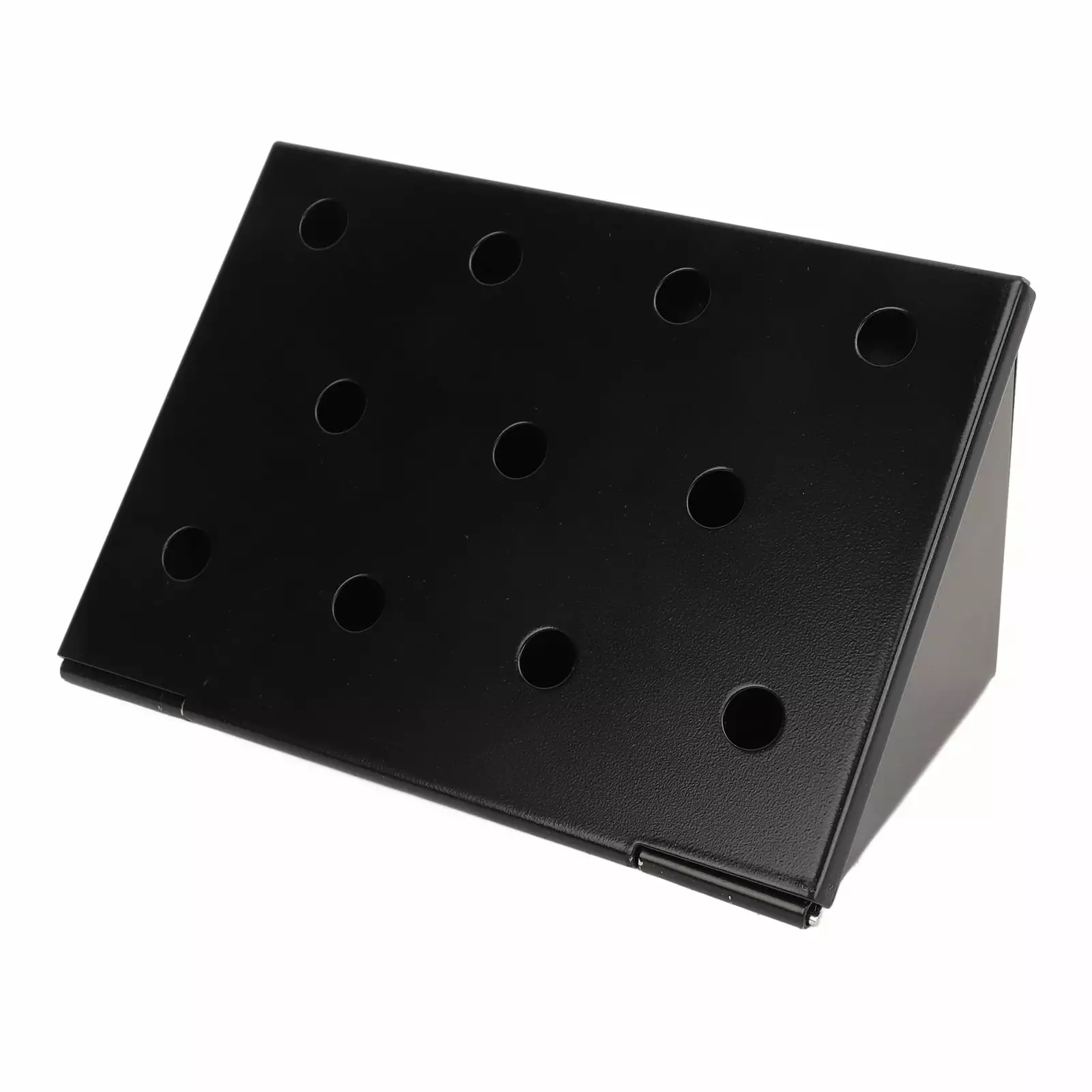 KUAA Smoker Box Black V Shape Stainless Steel Large Capacity BBQ Grill Accessory
