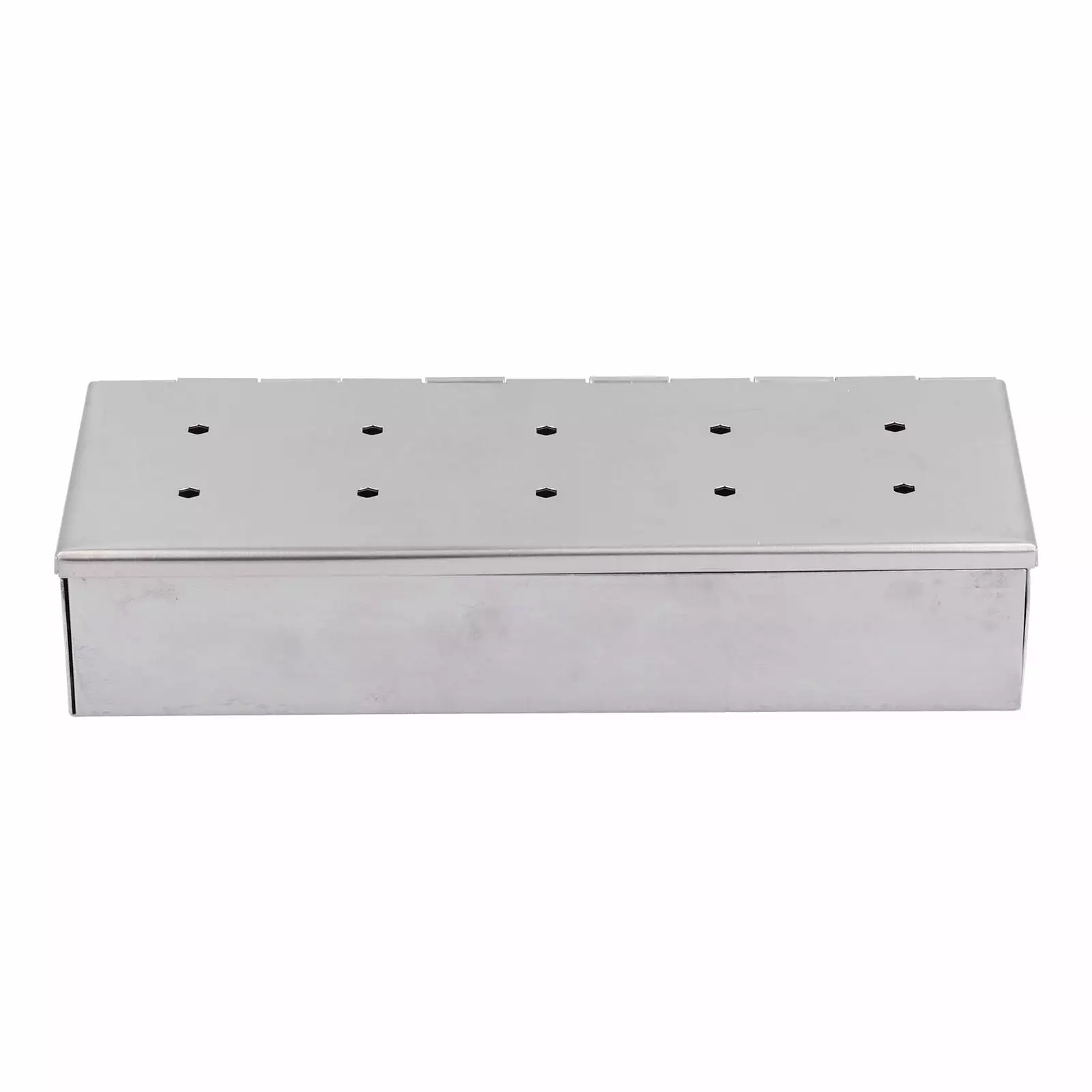 Stainless Steel 10 Holes BBQ Smoker Box Wood Chip Smoking Box Outdoor Barbecue Tools XMEIJIE