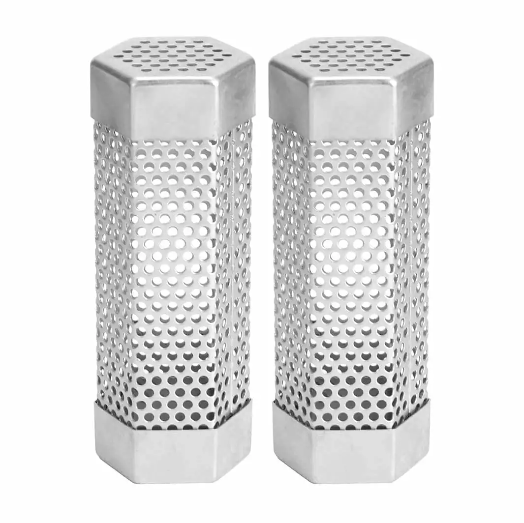 2 PCS 6 Inch Stainless Steel Pellet Smoker Tube Pellet and Charcoal Grills Gear GO